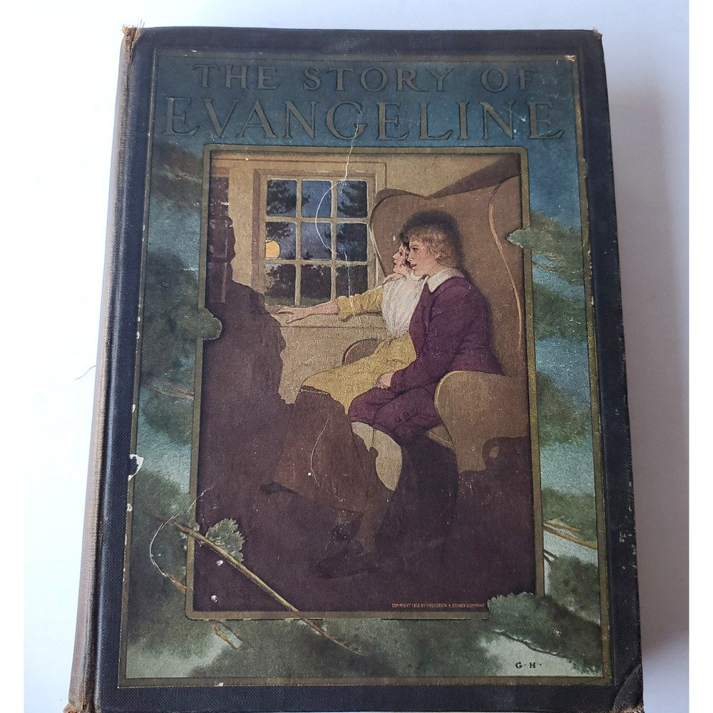 The Story of Evangeline Henry Wadsworth Longfellow 1913 Rare HTF Antique Book